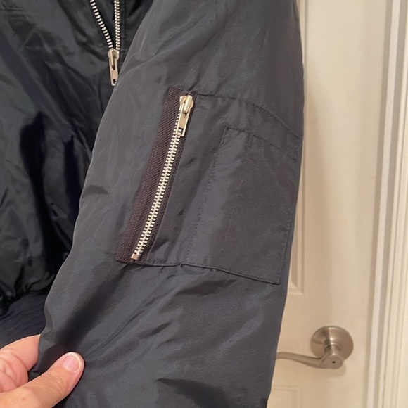 Martin’s Flight Jacket‎ Navy Blue Nylon Faux Fur collar, Full Zip, men’s Sz XL - Picture 8 of 16